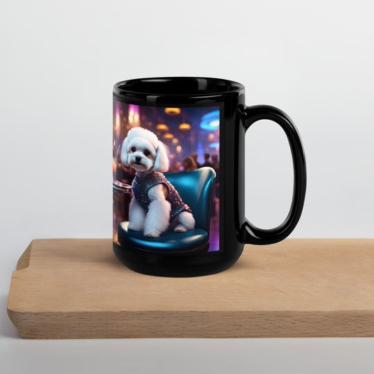 Maltipoo General- Black Glossy Mug v12