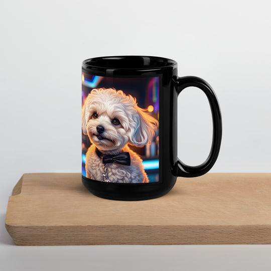 Maltipoo General- Black Glossy Mug v14