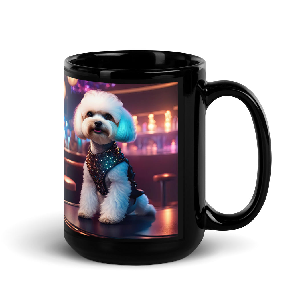 Maltipoo General- Black Glossy Mug v16