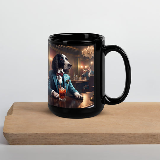 Sprocker Spaniel General- Black Glossy Mug v15