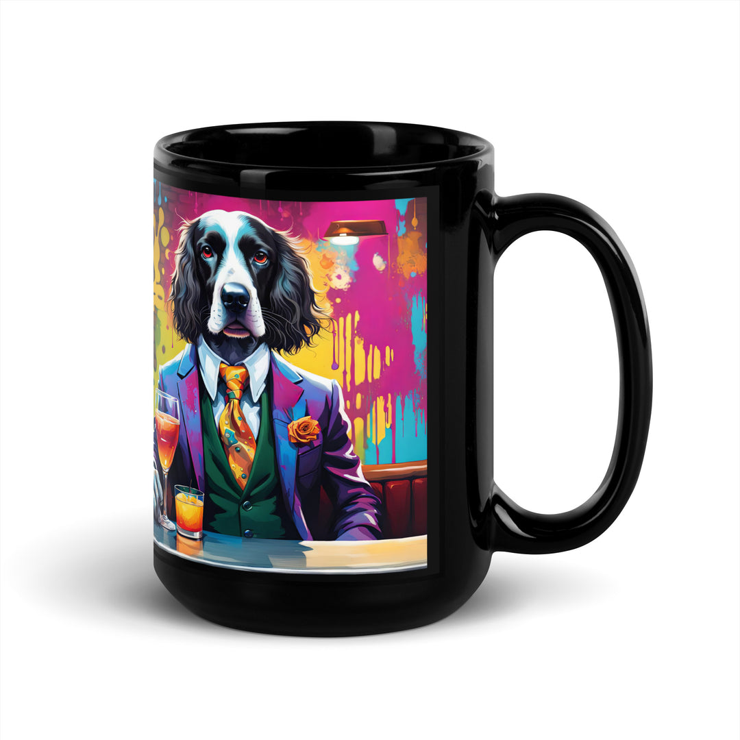 Sprocker Spaniel General- Black Glossy Mug v13