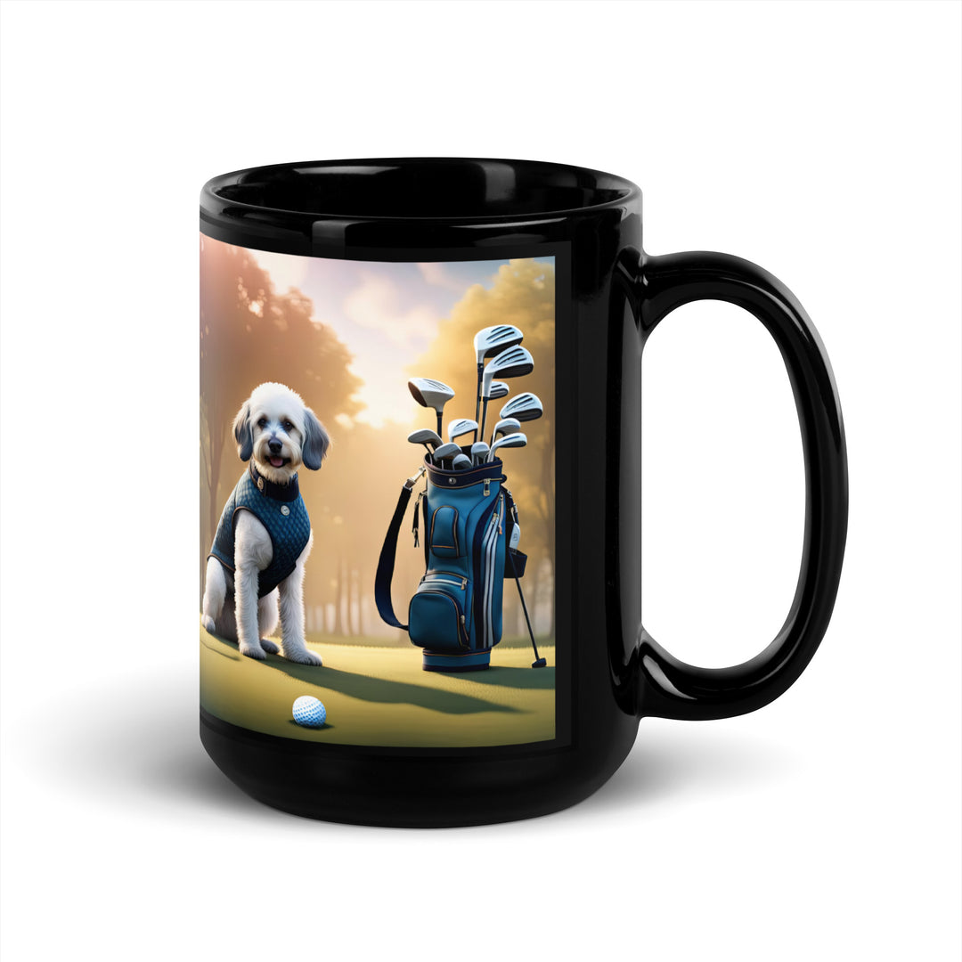 Springador Golfer- Black Glossy Mug