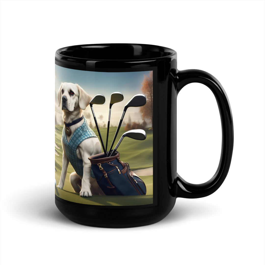 Springador Golfer- Black Glossy Mug v5