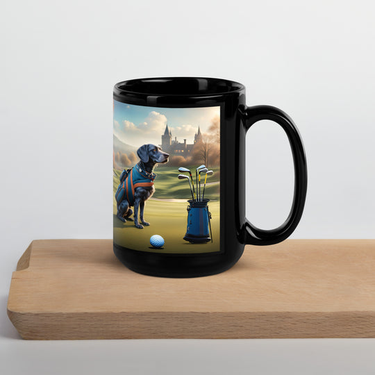 Springador Golfer- Black Glossy Mug v7