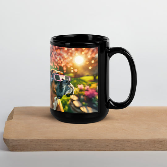 Boxer Eclipse- Black Glossy Mug