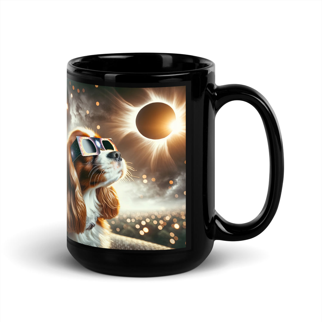 Cavalier King Charles Spaniel Eclipse- Black Glossy Mug v2