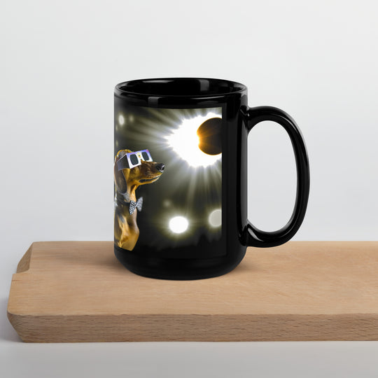 Dachshund Eclipse- Black Glossy Mug v2