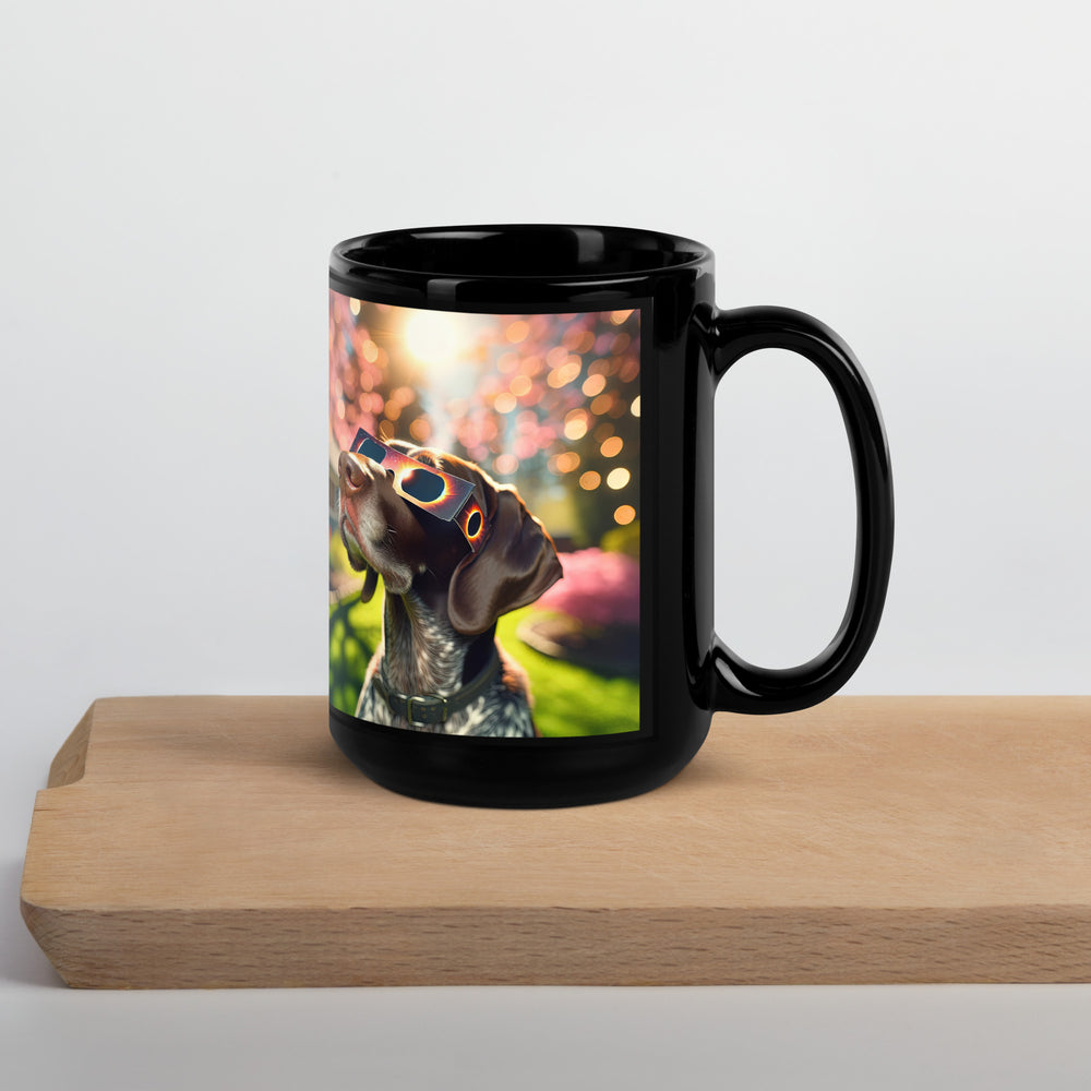 German Shorthaired Pointer Eclipse- Black Glossy Mug