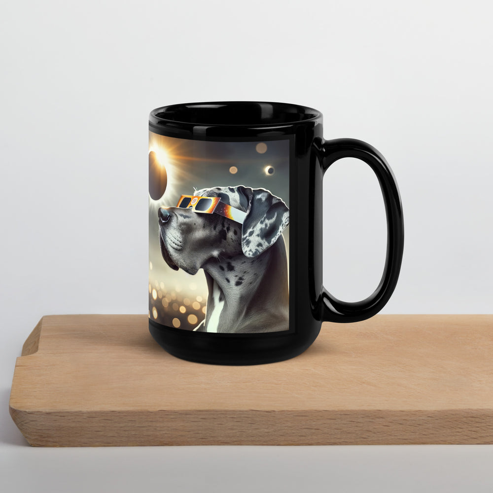 Great Dane Eclipse- Black Glossy Mug