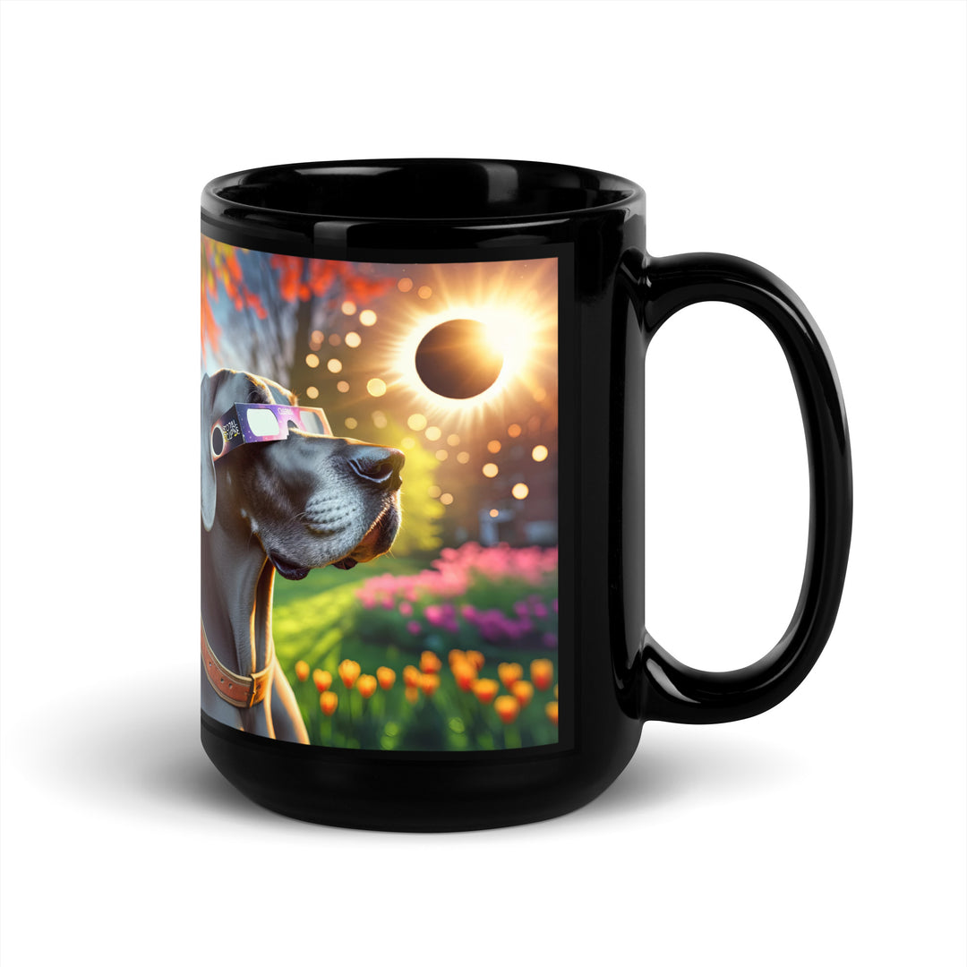 Great Dane Eclipse- Black Glossy Mug v2