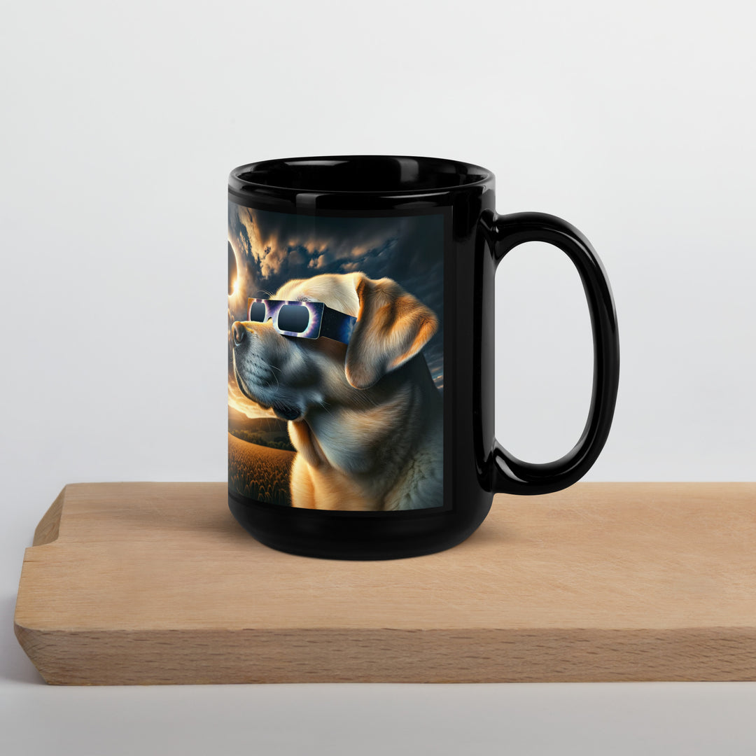 Labrador Retriever Eclipse- Black Glossy Mug v2