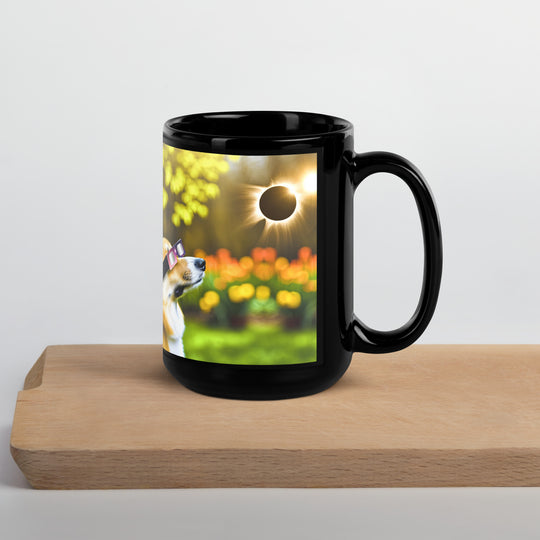 Pembroke Welsch Corgi Eclipse- Black Glossy Mug