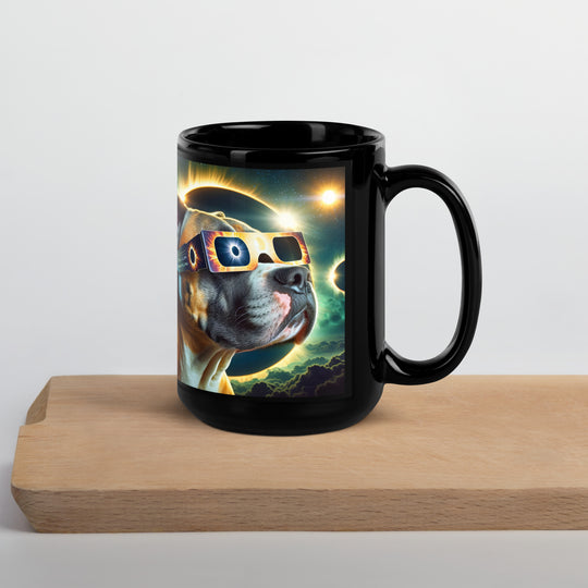 Catahoula Bulldog Eclipse- Black Glossy Mug