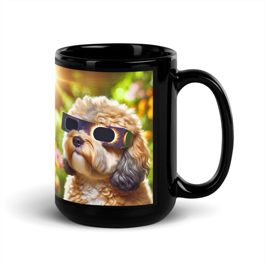 Cavapoo Eclipse- Black Glossy Mug v2