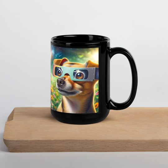 Chiweenie Eclipse- Black Glossy Mug v2