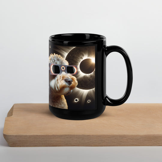 Cockapoo Eclipse- Black Glossy Mug