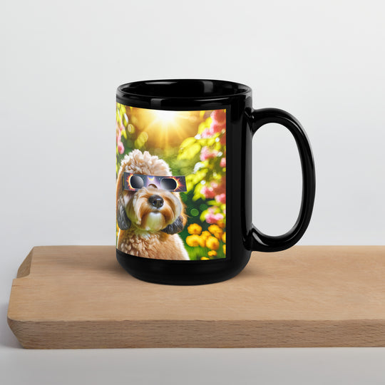 Cockapoo Eclipse- Black Glossy Mug v2