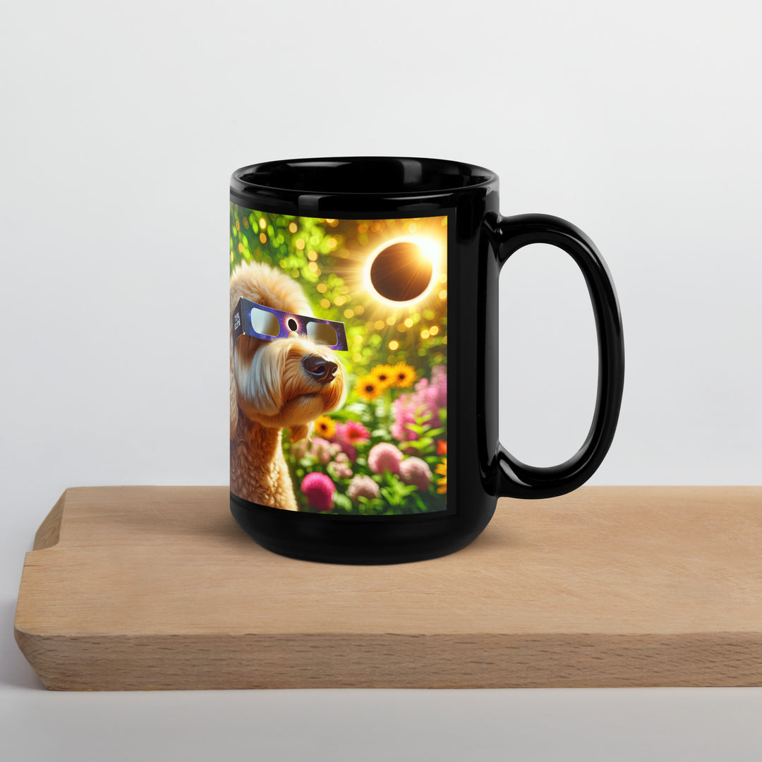 Labradoodle Eclipse- Black Glossy Mug