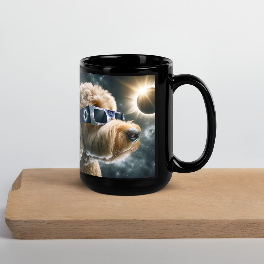 Labradoodle Eclipse- Black Glossy Mug v2