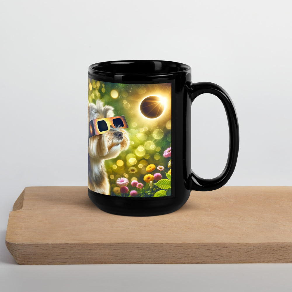 Morkie Eclipse- Black Glossy Mug v2