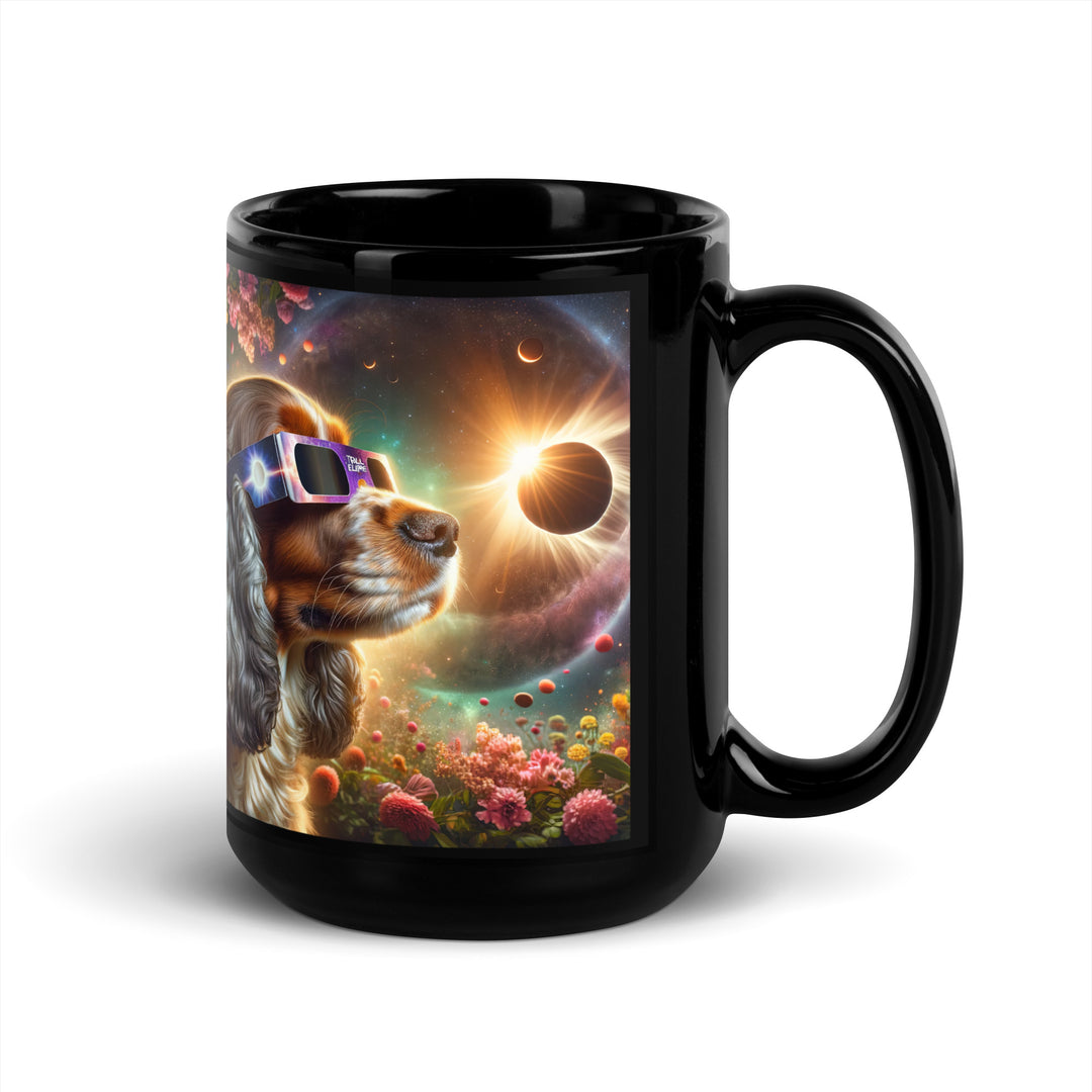 Sprocker Spaniel Eclipse- Black Glossy Mug v2