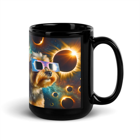 Yorkipoo Eclipse- Black Glossy Mug v2