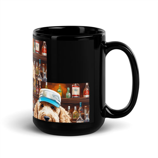 Goldendoodle- Black Glossy Mug v8