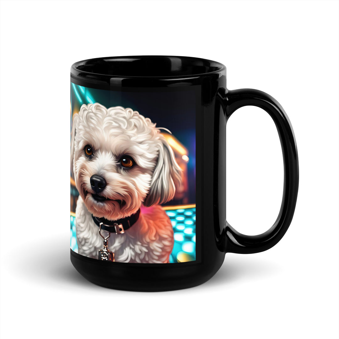 Maltipoo General- Black Glossy Mug v4