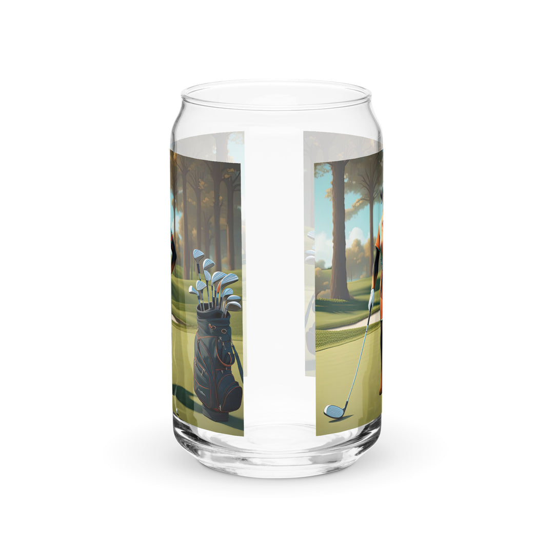 Rottweiler Golfer- Can-shaped glass v4