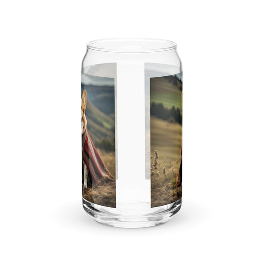 Pembroke Welsh Corgi- Can-shaped glass v4