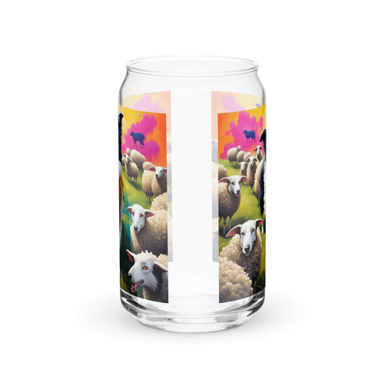 Australian Shepherd- Can-shaped glass v2