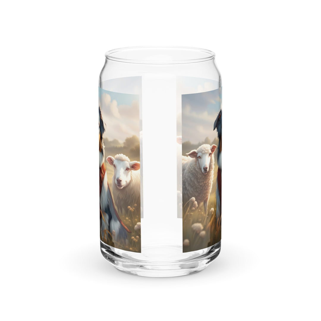 Australian Shepherd- Can-shaped glass v4