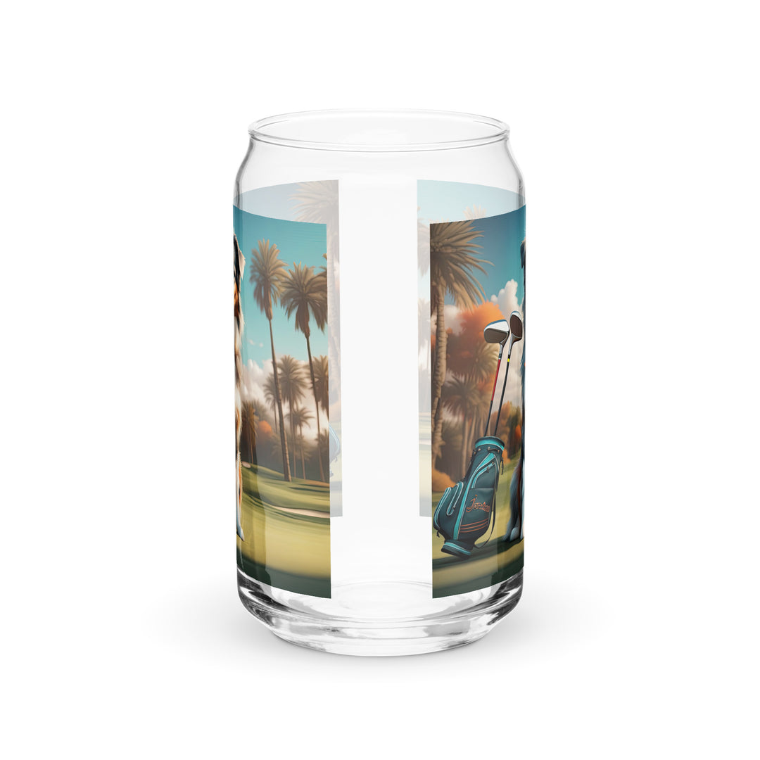 Australian Shepherd Golfer- Can-shaped glass v2