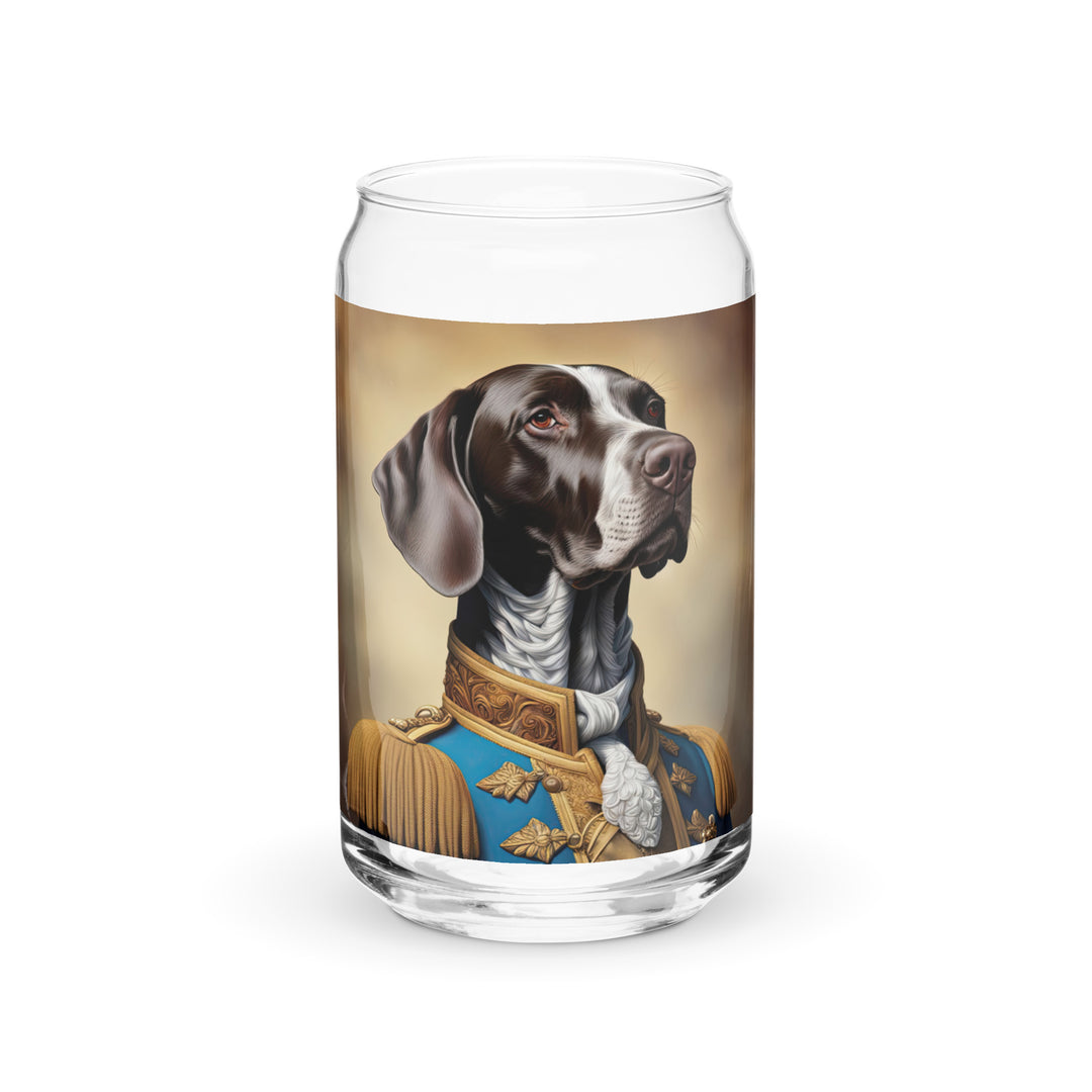 German Shorthaired Pointer- Can-Shaped Glass v2