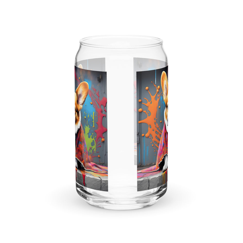 Pembroke Welsh Corgi- Can-shaped glass v3