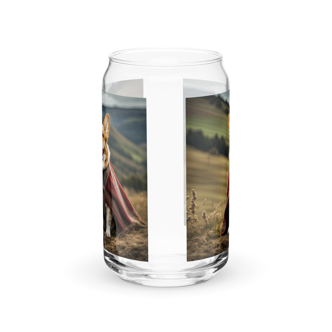 Pembroke Welsh Corgi- Can-shaped glass v4