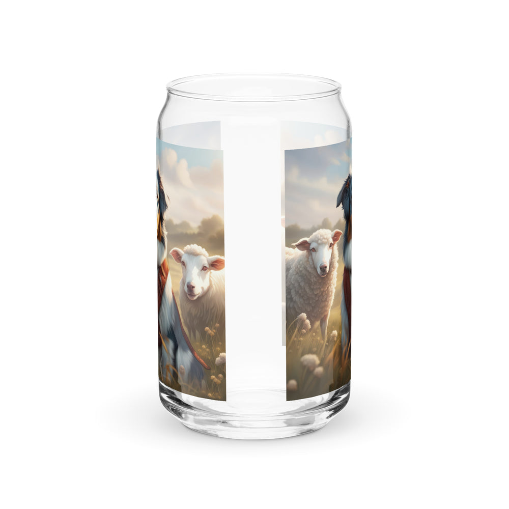 Australian Shepherd- Can-shaped glass v4