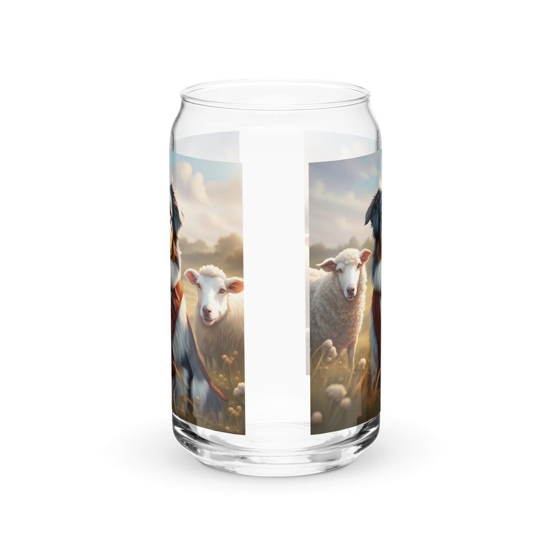 Australian Shepherd- Can-shaped glass v4