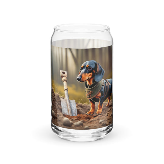 Dachshund- Can-shaped glass v4