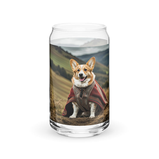 Pembroke Welsh Corgi- Can-shaped glass v4