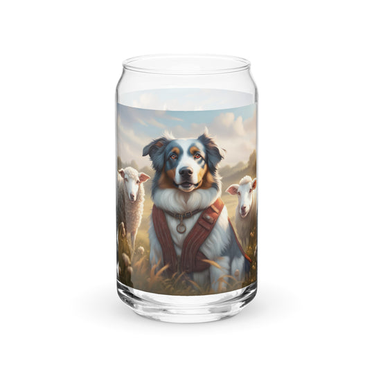 Australian Shepherd- Can-shaped glass v4