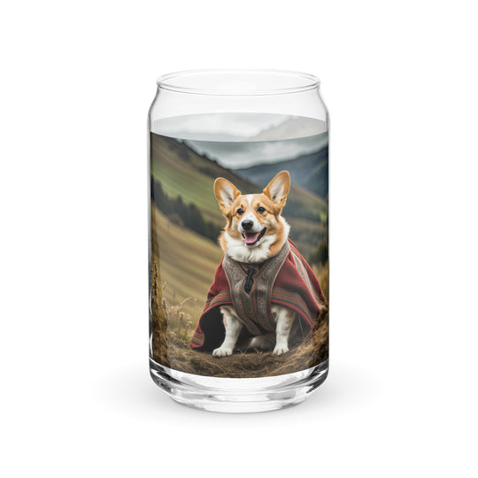 Pembroke Welsh Corgi- Can-shaped glass v4