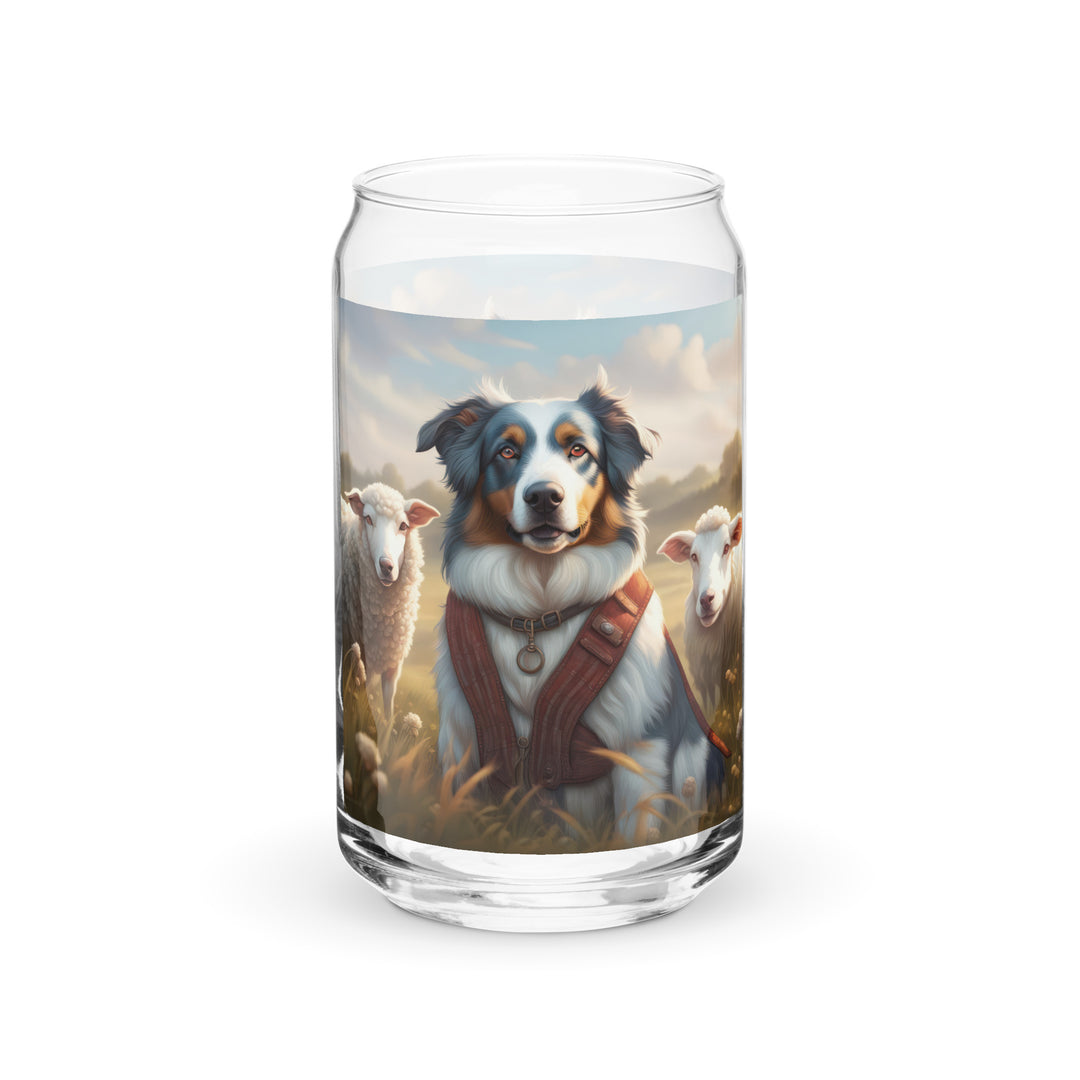 Australian Shepherd- Can-shaped glass v4