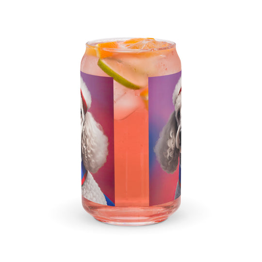 Poodle- Can-shaped glass