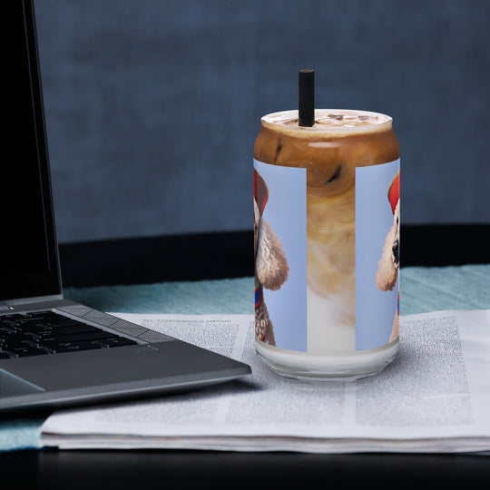 Poodle- Can-shaped glass V4