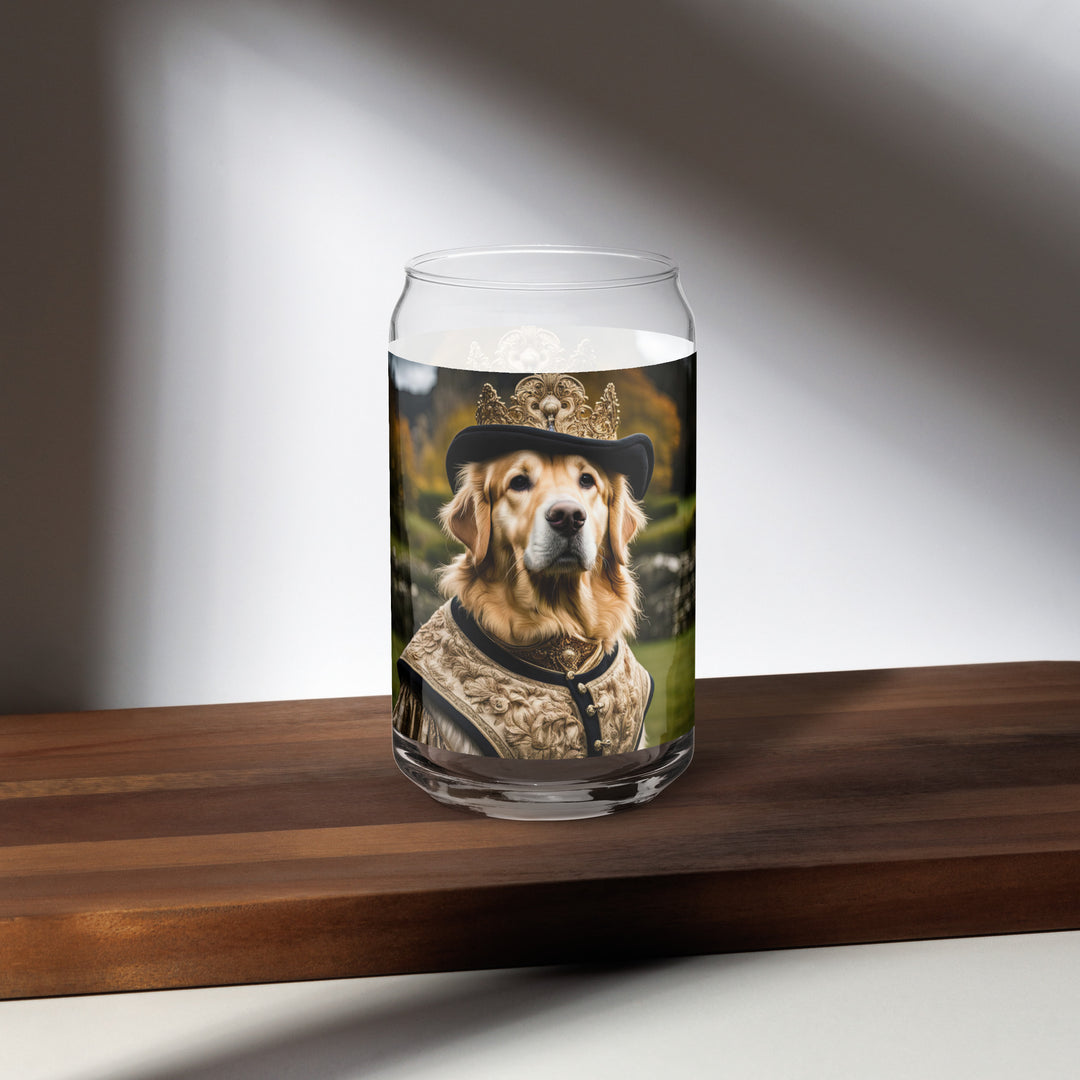 Golden Retriever- Can-shaped glass