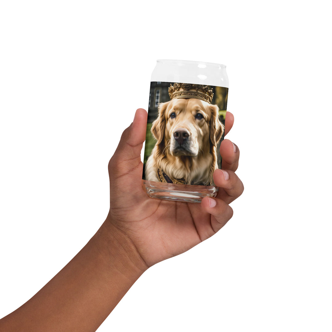 Golden Retriever- Can-shaped glass v2