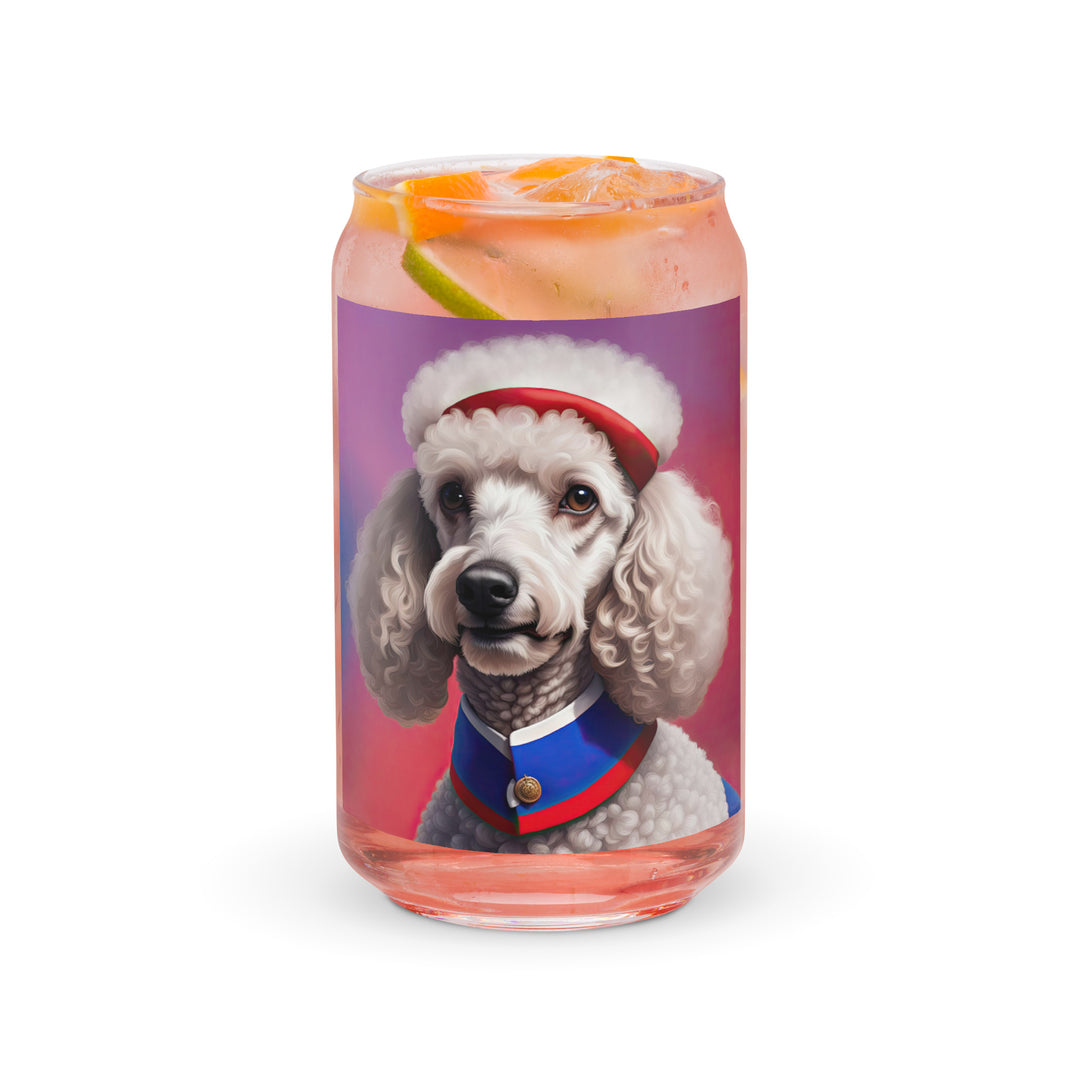 Poodle- Can-shaped glass