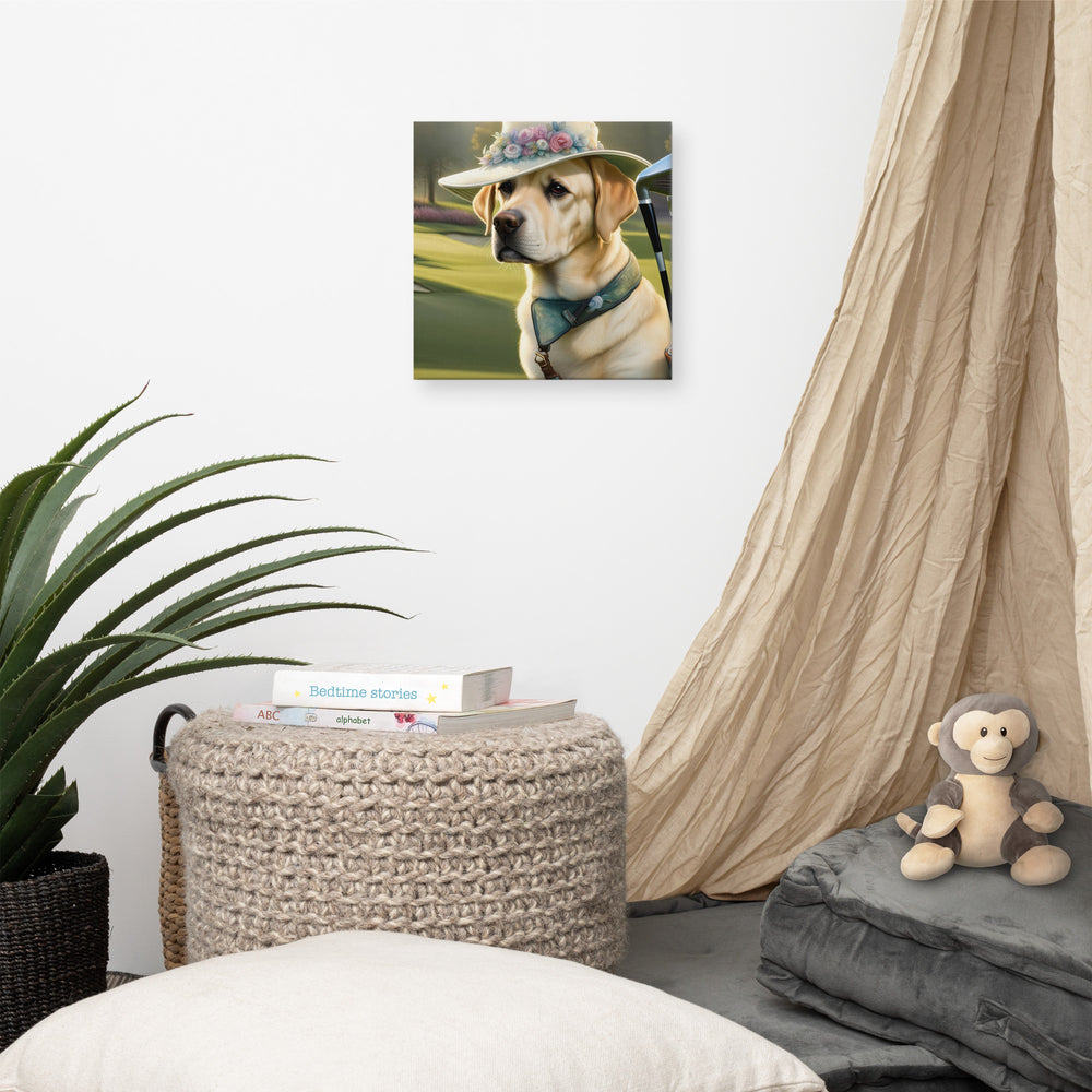 Canvas-Labrador Retriever Golfer V5