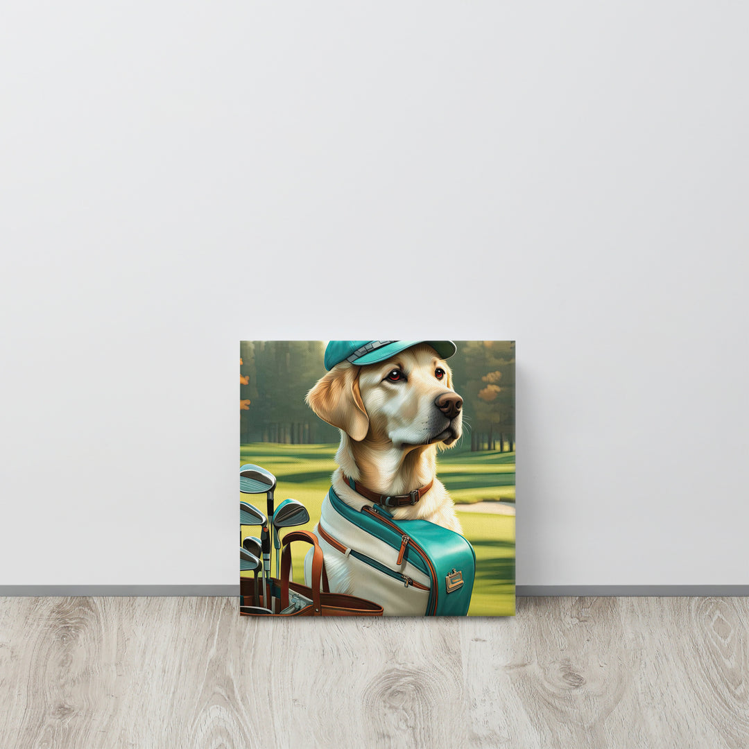 Canvas-Labrador Retriever Golfer V10